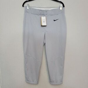 3‎ / $30 Nike Womens Vapor Baseball Pants Medium Light Gray NEW